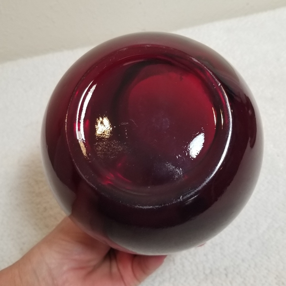 Vintage Anchor Hocking - Ruby Red Glass - Tilted Pitcher - Picture 9 of 9